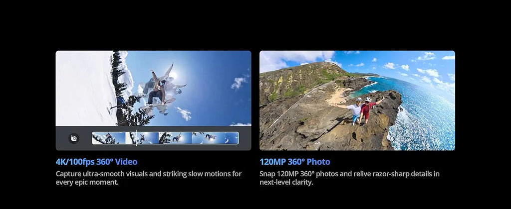 DJI Osmo 360 Standard Bundle 360 Camera with 1 Inch ° Imaging ° Video in 8K Native ° Photo in 120MP Osmo 360
