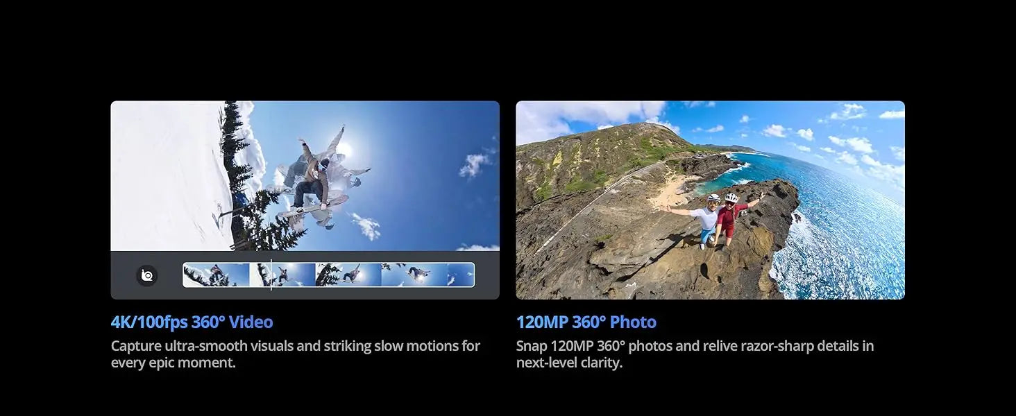 DJI Osmo 360 Standard Bundle 360 Camera with 1 Inch ° Imaging ° Video in 8K Native ° Photo in 120MP Osmo 360