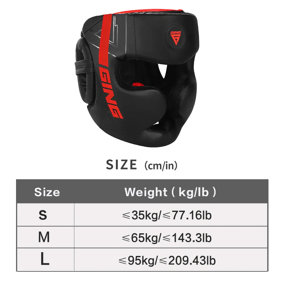 Boxing Helmet MMA Safety Free Fight Head Guard Protectors Adult Kid Training Headgear Muay Thai Kickboxing Full-covered Helmets