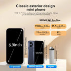 SERVO S45 Pro mini Smartphone Dual SIM Card Android 10.0 4.0'' HD 2000mAh Battery WIFI Bluetooth 4G Small Mobile Phone