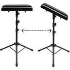 Rolling Makeup Train Case w/Tattoo Armrest Stand,Beauty Trolley Case with 3 Drawers, 4 Universal Wheels, and Combination Lock