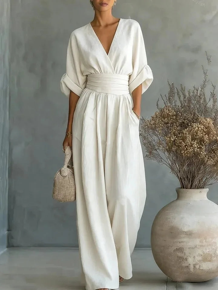 Solid Color Casual Loose Jumpsuits for Woman 2026 Summer Elegant Overalls Women's Jumpsuits And Rompers Bodysuit Female Clothes