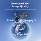 DJI Osmo 360 Standard Bundle 360 Camera with 1 Inch ° Imaging ° Video in 8K Native ° Photo in 120MP Osmo 360
