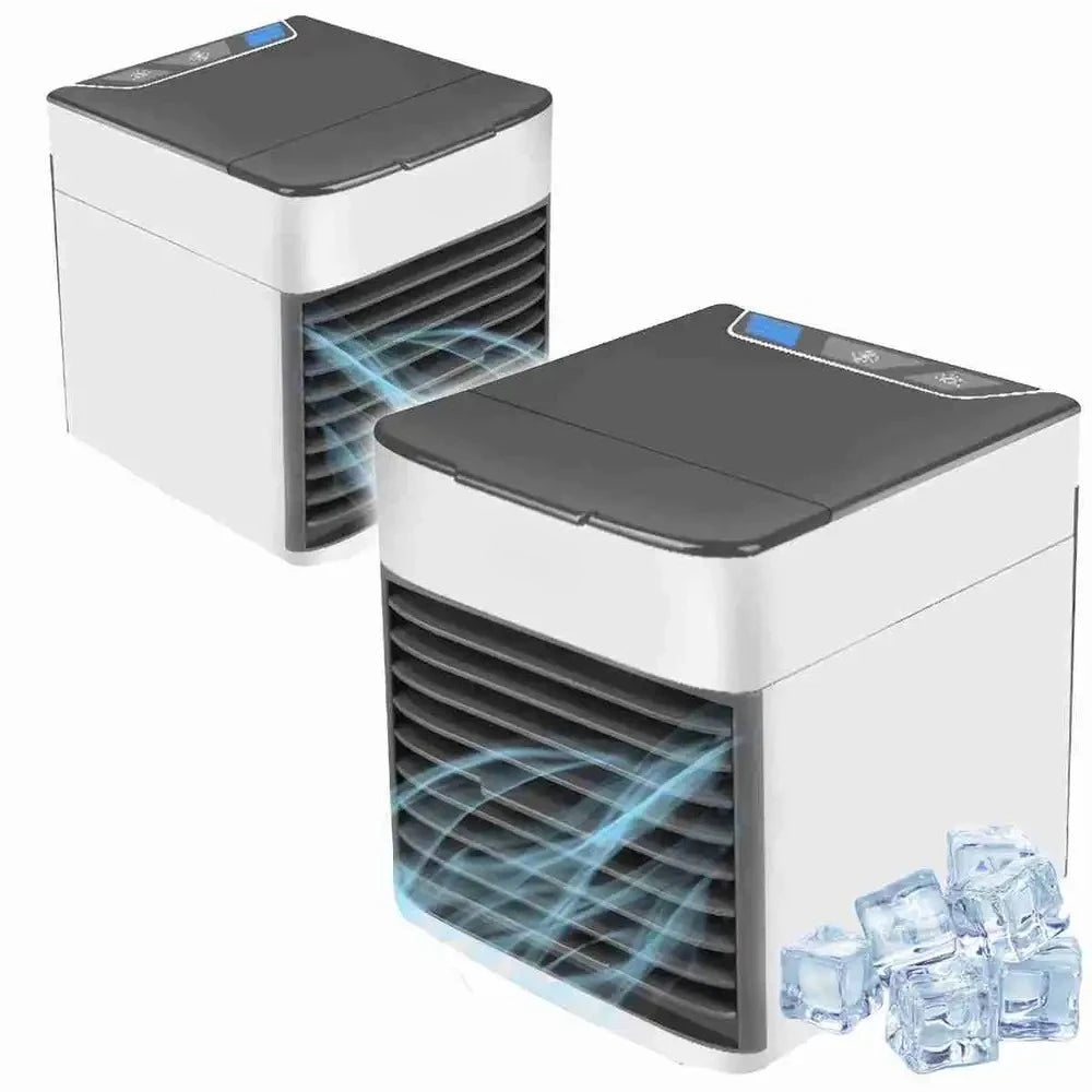 Mini Air Conditioner Portable USB with Humidifier,  Ice Cooling, perfect for summer heat,  ideal for desks and small spaces. Main image