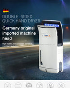 Full New Hand Dryer Induction Hotel Restauran High Speed Jet-type Hand Drying Machine Double-sided hand dryer 220v