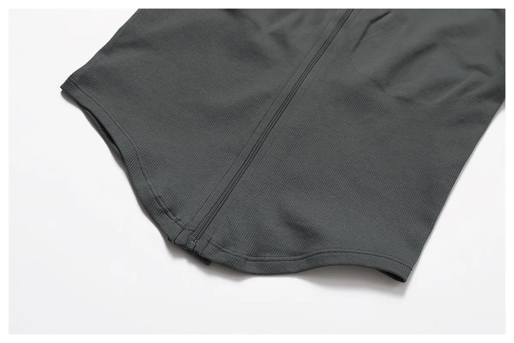Women's Zipper Crop Sports Jacket Long Sleeve Yoga T-Shirt Solid Quick Dry Fitness Top Gym Running Workout Sportswear