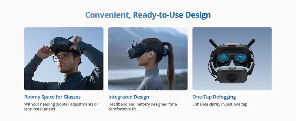 DJI Goggles N3 FPV Goggles 1080p Ultra Wide Screen Immersive Flight Experience FPV Wireless Streaming Goggles N3