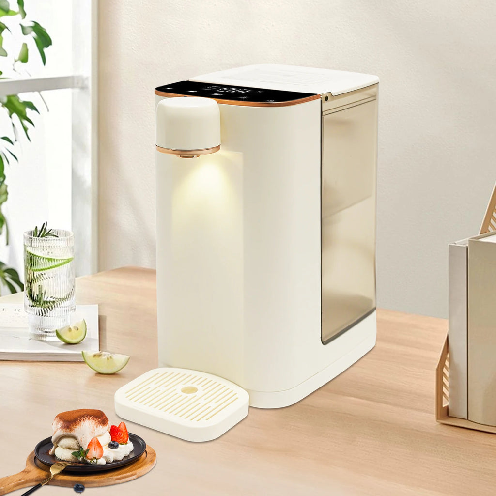 Electric Water Dispenser 27x19x26cm 10.63x7.48x10.24in 2000W Rare Earth Heating 3L 0.79Gal Multiple Temperature Touchscreen for