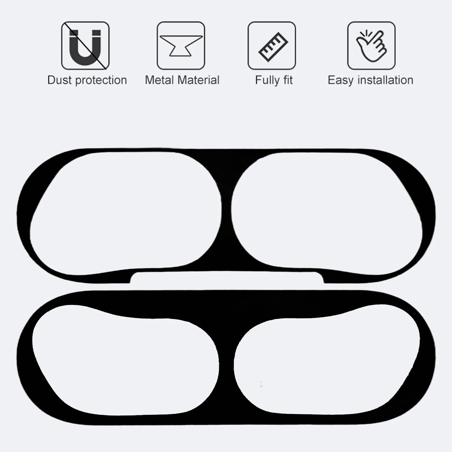 Metal Dustproof Film for Airpods Pro 3 Guard Sticker Anti-Scratch Protectors Ultra Thin for Airpod Pro3 Case Accessories Image secondaire du produit