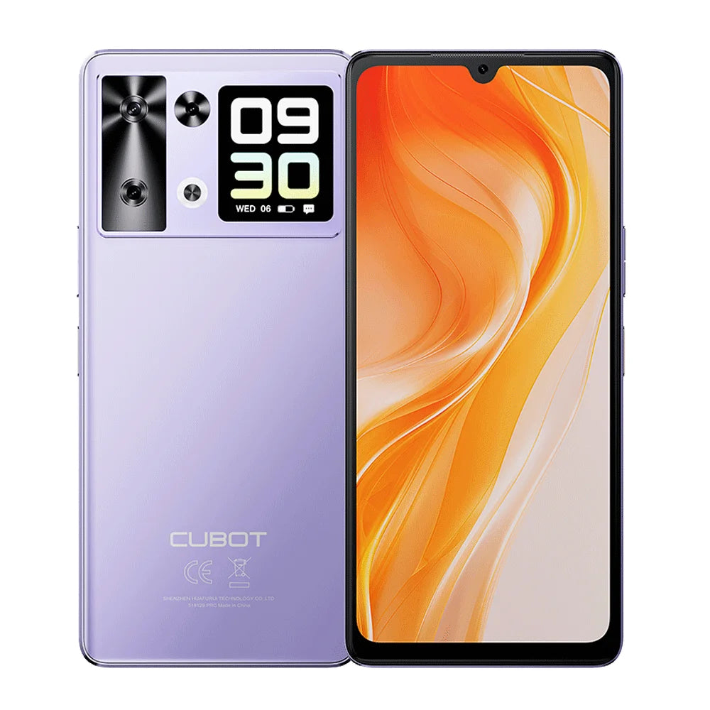 Smartphone Android 15 Cubot P90, 6.88-Inch 120Hz Screen, 24GB RAM+256GB ROM, G100 Octa-core, 2.2GHz, 64MP, 5100mAh,NFC, 4G Phone