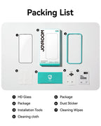 Joyroom 3/2/1PCS HD Glass For iPhone 17 16 15 Pro Max Screen Protector Full Screen Tempered Glass Protection For iPhone 17 16 15