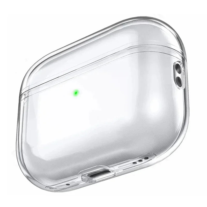 Transparent PC Earphone Case For AirPods 4 3 2 1 Pro 2 USB C Cover Hard Anti-fall Clear Headphone Coque For AirPods 4 4th Pro2 Image secondaire du produit
