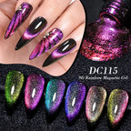 10/12PCS/SET Cat Magnetic Gel Nail Polish Set 9D Reflective Glitter Gel Semi Permanent UV Gel Soak Off Sparkling Nail Art Kits