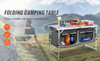 SucceBuy Camping Kitchen Table Quick set-up Folding Camping Table MDF Camping Table for Outdoor Picnics BBQ Camping RV Traveling