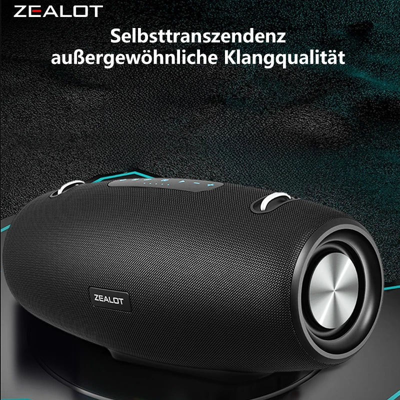 ZEALOT S67 Portable Bluetooth loudspeaker with Shoulder belt Outdoor Waterproof Stereo Sound Strong Bass 40H Playback Main image