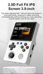 Newly Handheld Game Console with Multi-Platform Operation Support, HD IPS Screen, 3D Joystick, Ergonomic Game Console GB350