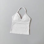 Longline Strappy Top Yoga Vest Woman Backless Tank Tops Sports Fitness Bras Running Workout Gym Halter