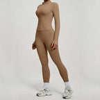 SVEIC Women's Two Piece Tracksuit Yoga Set Long Sleeve Jacket High Waisted Leggings Breathable Gym Clothes For Women Sportswear