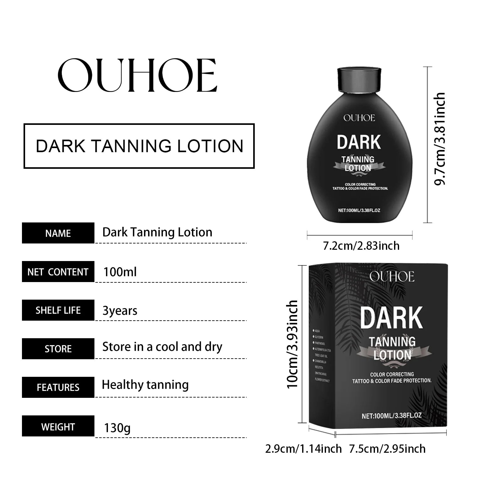 Tanning Accelerator Lotion Summer Bronzer Beach Sunbed Solarium Tanning Improves Uneven Skin Tone Lasting Moisturizing Tan Cream