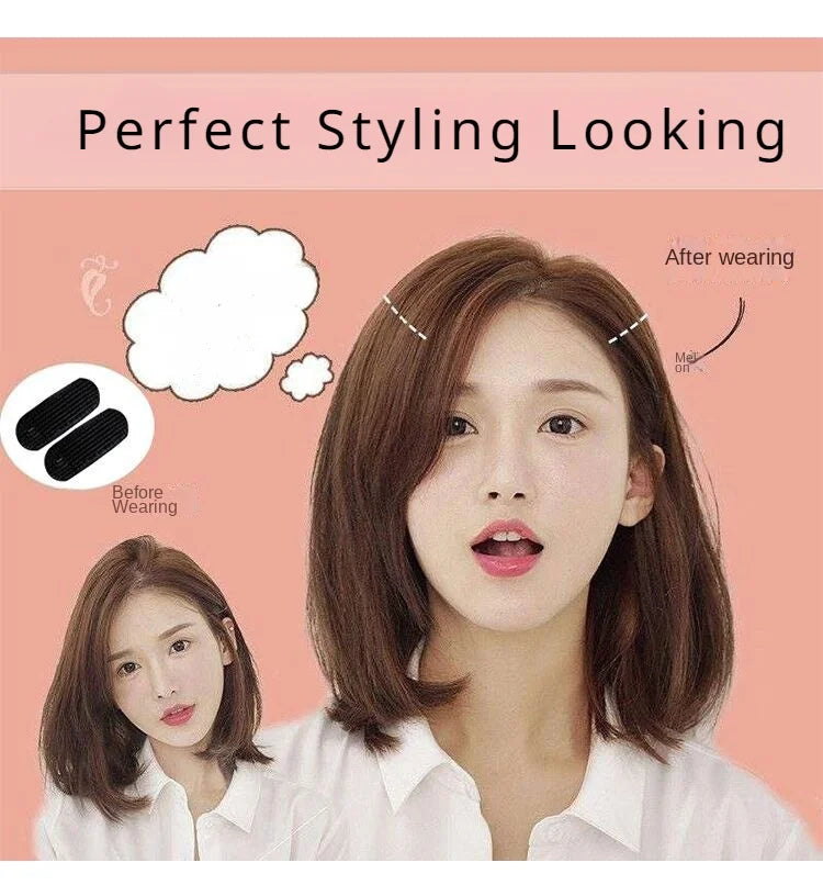 Hair Head Cushion Invisible Fluffy Puff Hair Pad Sponge Clip Bun Bump It Up Volume Hair Base Women Girls Styling Accessories