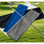 40*60CM Cotton High Water Absorption Microfiber Cleaning Towels Golf Towel with Carabiner Hook Cleans Clubs Golf Training Aids