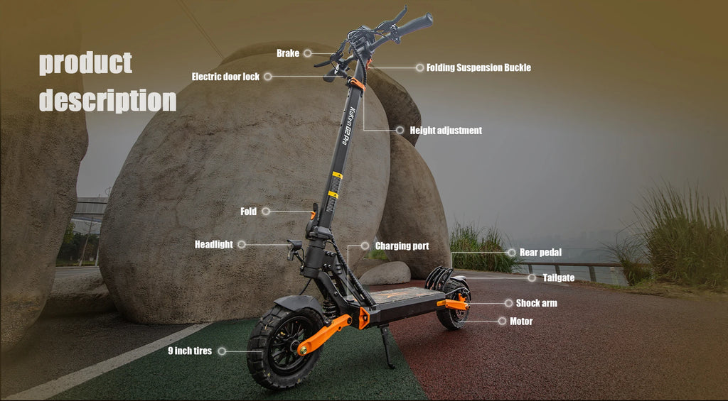 EU Stock KuKirin G2 Pro (VMP) Electric Scooter48V 15.6Ah Battery 500W Motor 25km/h Max Speed 55km Range Original Kickscooter
