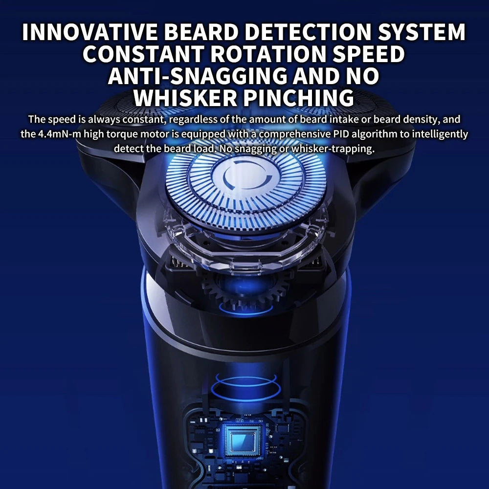 New MIJIA Electric Shaver S700 Portable Flex Razor 3 Head Shaving IPX7 Waterproof Washable Beard Trimmer Trimer Cutter 30 day