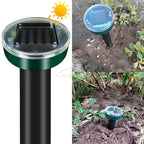 4/8X Solar Repeller Powered Ultrasonic Sonic Mouse Mole Pest Rodent Repellent Vibration Wave Yard Outdoor Garden Lawn Farm Field