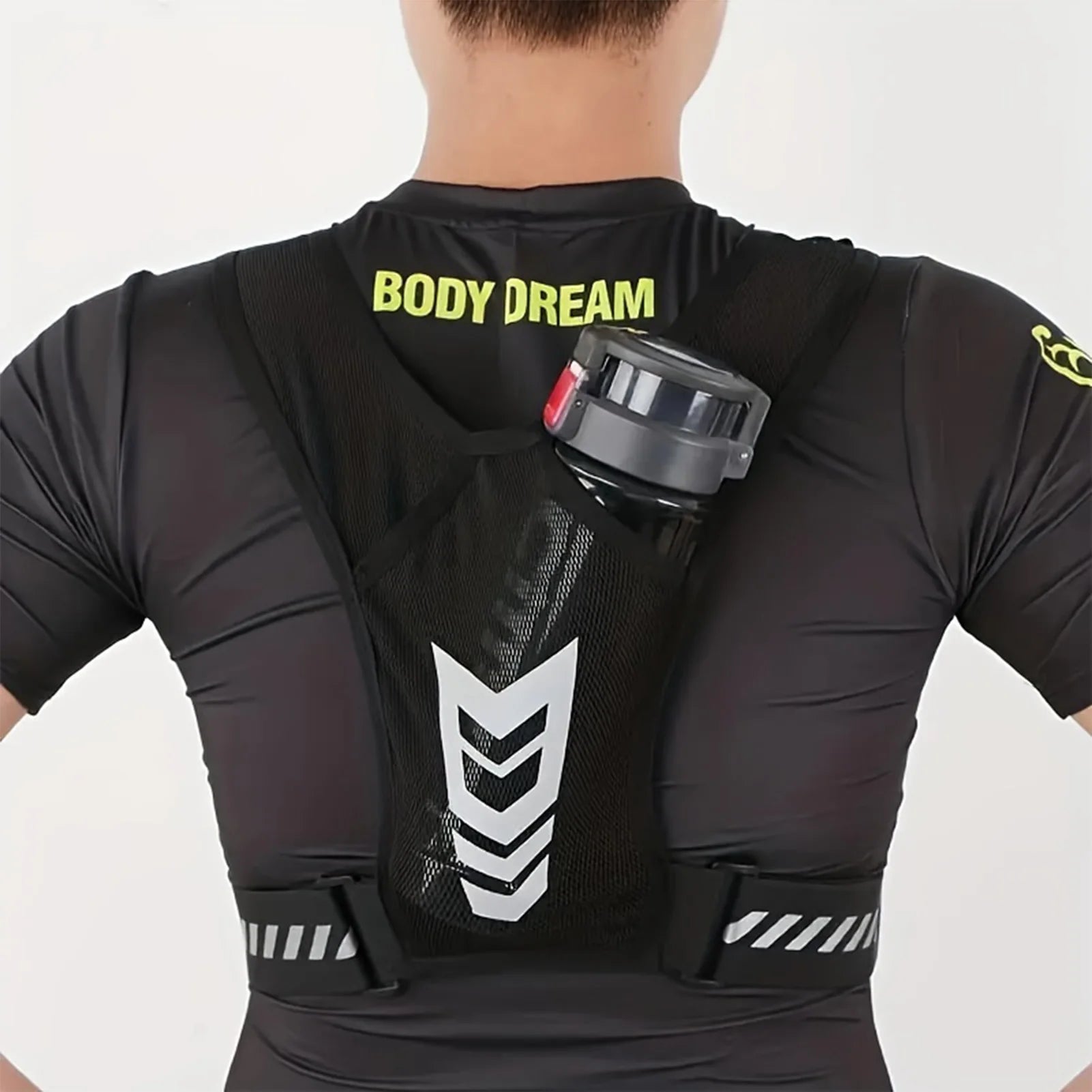 Ultra Light Running Vest with Phone Pocket Water Bottle Holder Breathable Hydration Pack for Outdoor Cycling Hiking Trail