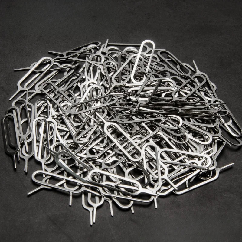 100PCS Universal SIM Card Cleaning NeedleTray Eject Pin Ejector Removal Tool