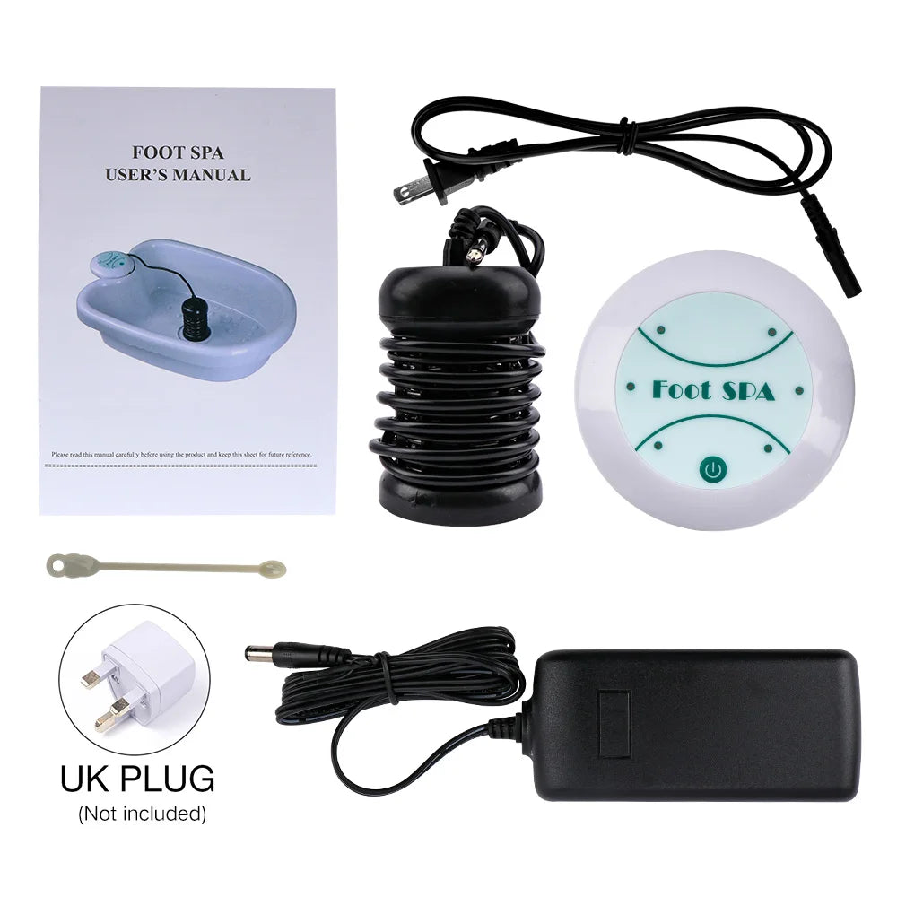 Mini Foot Spa Bath Massager Detox Machine Ion Cleanse Ionic Foot Bath Aqua Cell Spa Machine Detox Foot Bath Array Aqua Spa Relax