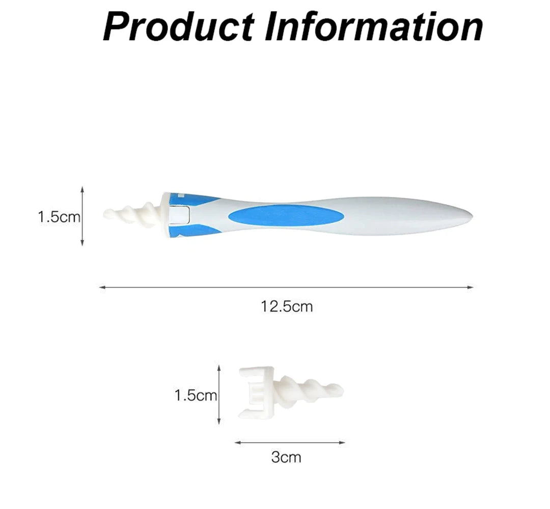 Ear Cleaner Ear Wax Remover Tool Soft Silicone 16 Replacement Tips Spiral Earwax Cleaner Ear Cleaning Health Care Tools Ear pick