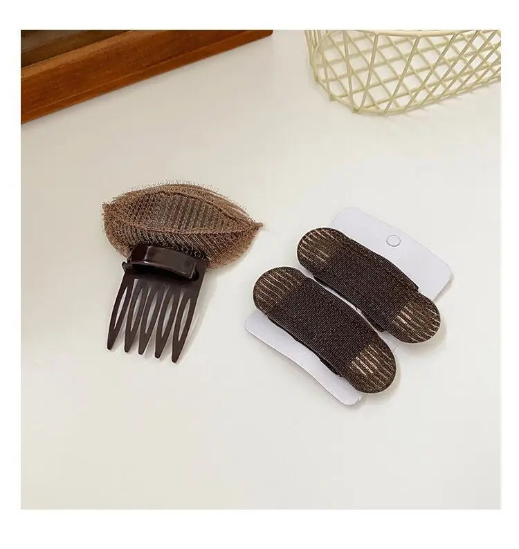 Hair Head Cushion Invisible Fluffy Puff Hair Pad Sponge Clip Bun Bump It Up Volume Hair Base Women Girls Styling Accessories