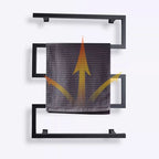 Intelligent timed temperature control electric towel rack clothes drying rack special-shaped bow 304 pendant