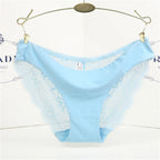 Woman Lace Panties Sexy Transparent Panty Low-Rise Cotton crotch Briefs Plus Size Ladies Underwear Intimates New Hot Sale
