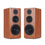 High Power Passive Speakers 8 Inch Floor Standing 3 Way Home Audio System 90dB Sensitivity Wooden Hifi Speakers A Pair