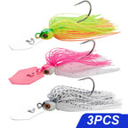 Spinner Bait 7g/9g/12g/14g/21g Fishing Lures Kit Set Pesca Chatter Weedless Metal Blade Rubber Jig Head Hook Wire Spinnerbait