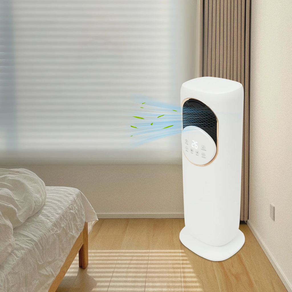 Portable Mini Air Conditioner Cooler Fan 4L Capacity 90° Rotatable 1-8H Timed On-Off Easy Maintenance for Home And Office Use