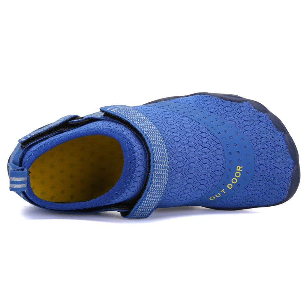 Men Women Water Shoes Quick Dry Non-Slip Five Finger Shoes Outdoor Wading Swimming Barefoot Aqua Shoes Lightweight Sneakers