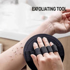 Body Exfoliating Bath Brush-Circular Scrubber for Dead Skin Removal, Painless Shower Tool, Moisturizing Bathing Towel, Skin Care