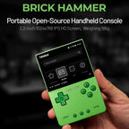 NEW TRIMUI BRICK Hammer Handheld Game Console 3.2'' IPS Screen Linux System Metal Body Key LED Lighting Free Key cap Gifts