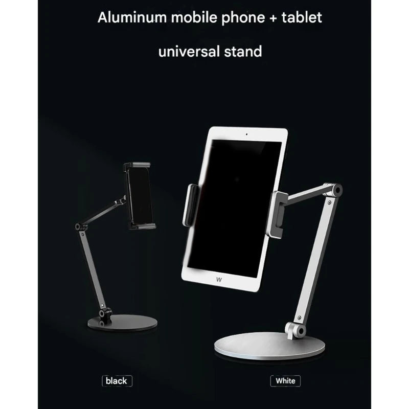 Heavy Duty Aluminum Tablets Stand With Rotating Base Ergonomic Support For Watching Movie And Reading Books