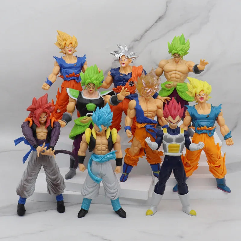 Dragon Ball Z Super Saiyan Anime Figurine Model Gillen Rose Goku Broly Vegeta Ultra Instinct DBZ Action Figures Collection Toy