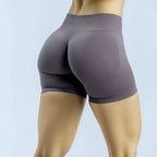 HISTELLO Impacts Shorts 4.5" Women Fitness Sports Biker Shorts Low Waist Gym Short Workout Scrunch Butt Yoga Seamless Leggings
