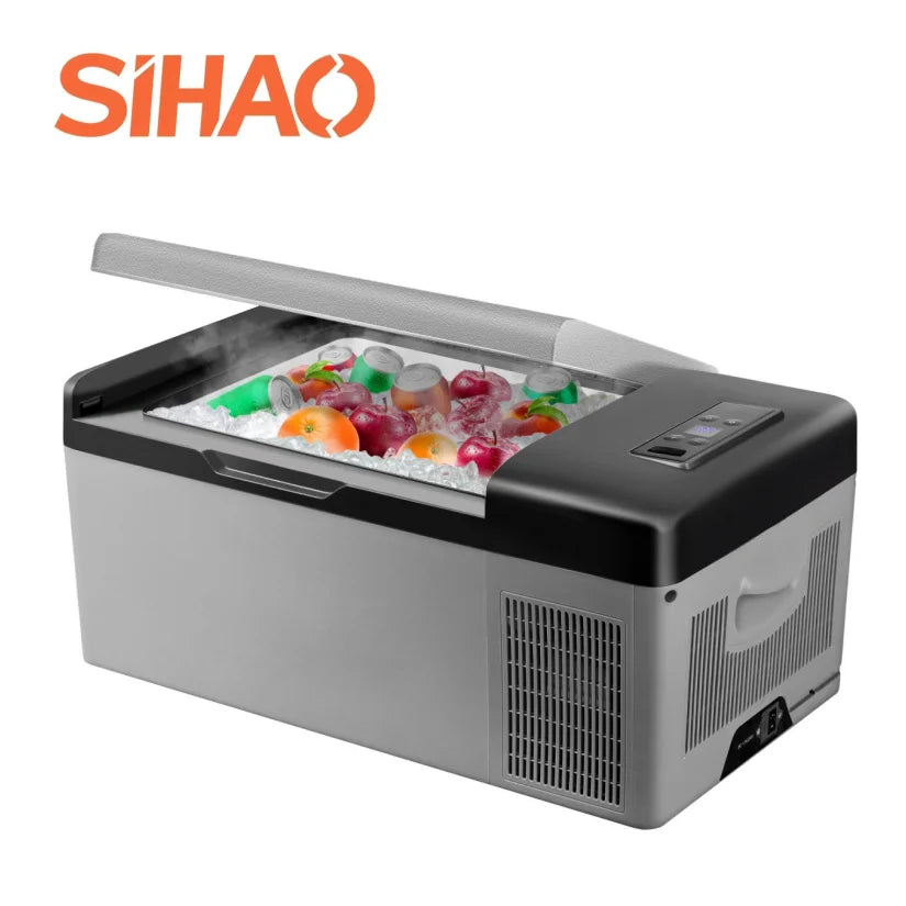Sihao Mini Fridge Refrigerator Portable Car Freezer 15L/20L 12V/24V Compressor Cooler for Traveling Camping Outdoor Activities Image principale du produit