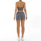 Scrunch Sports Suit Women's Yoga Set Gym Wear Sexy Sports Bras and Flared Leggings Sets Fitness Outfits Female Workout Clothes