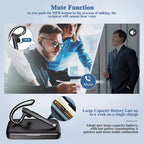 YYK-520 Wireless Headphones Business Bluetooth 5.3 Earphones Hands-free Call Mic Noise Cancelling Headset Earbuds for Driving