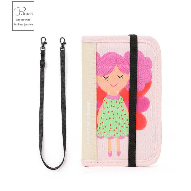 RFID Travel Wallet Passport Holder Credit Card Organizer Zipper Pouch Document Organizer Anti Theft Travel Accessories