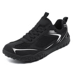 Unisex Wide Width Hiking Shoes Breathable Mesh Outdoor Trekking Sneakers Anti Slip Rubber Sole Walking Trainers Summer Autumn