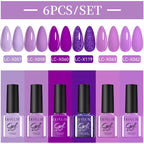 LILYCUTE Nail Gel Polish Set Pink Green Spring DIY Nail Art Design Long Lasting Soak Off UV Gel Manicure Painting Gel Vernis Kit